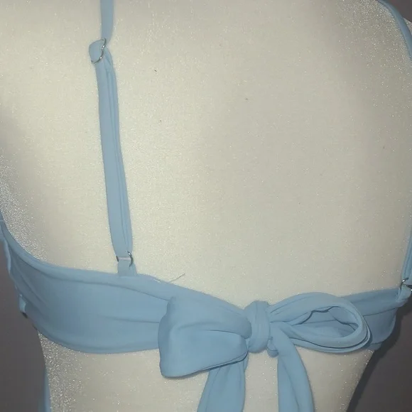 Light Blue One Piece Bathing Suit - Picture 5 of 5